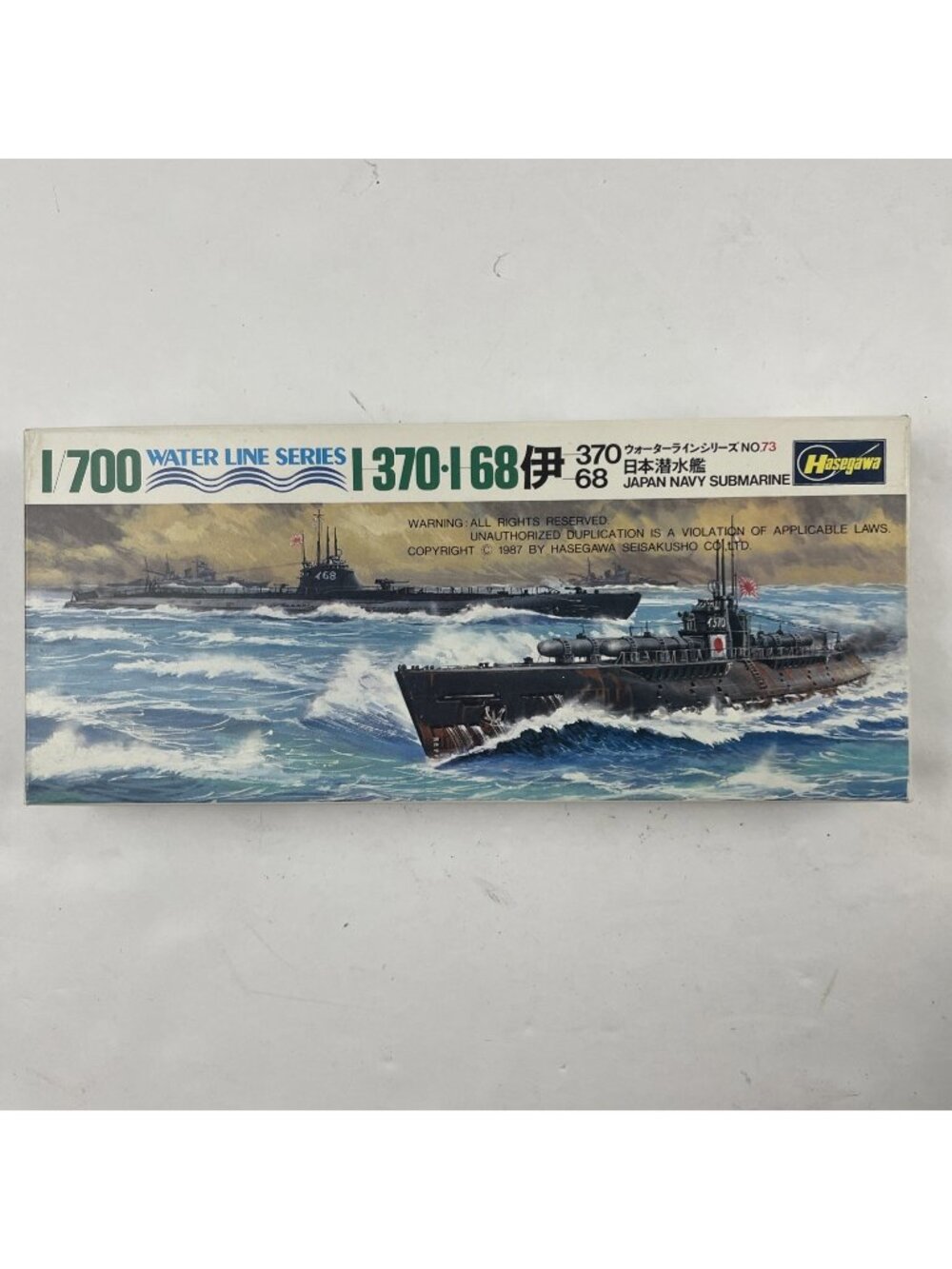 Hasegawa 1/700 Water Line Series I 370-I 68 Japan Navy Submarine #73
